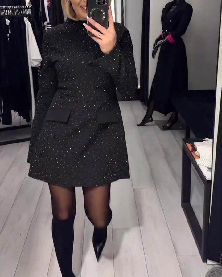 Elegant Dress with Discreet Glitter