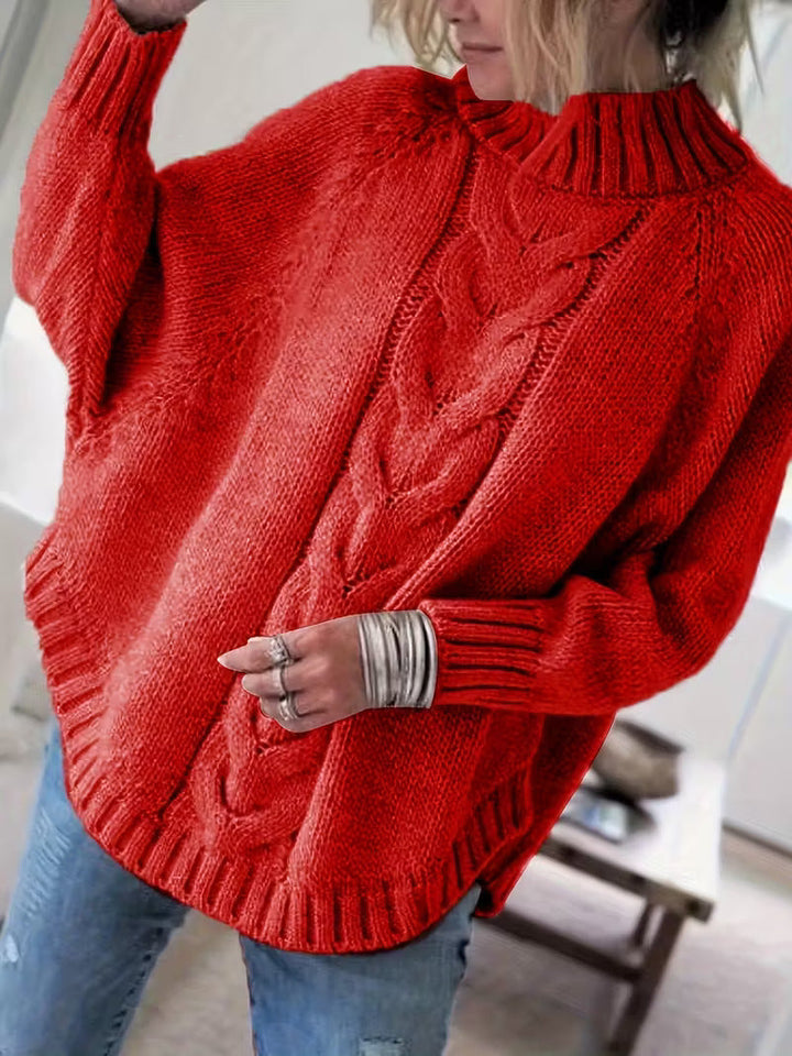 PAMELLA – CABLE KNIT OVERSIZED SWEATER