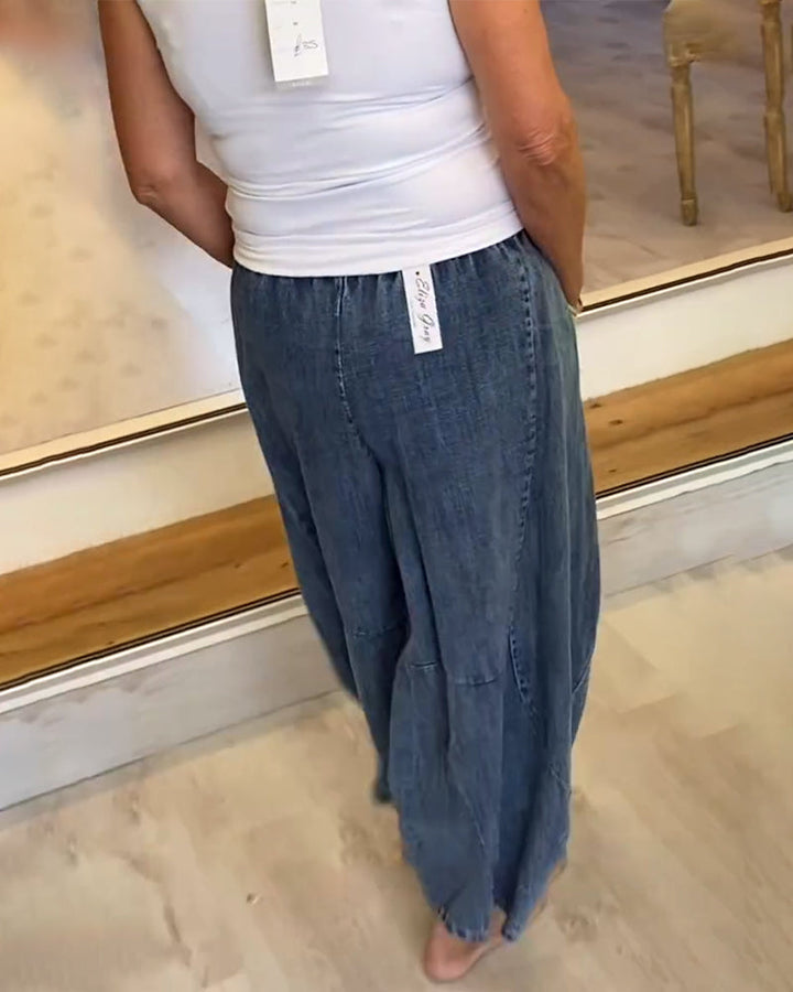 Relaxed Jeans with Elastic Waist