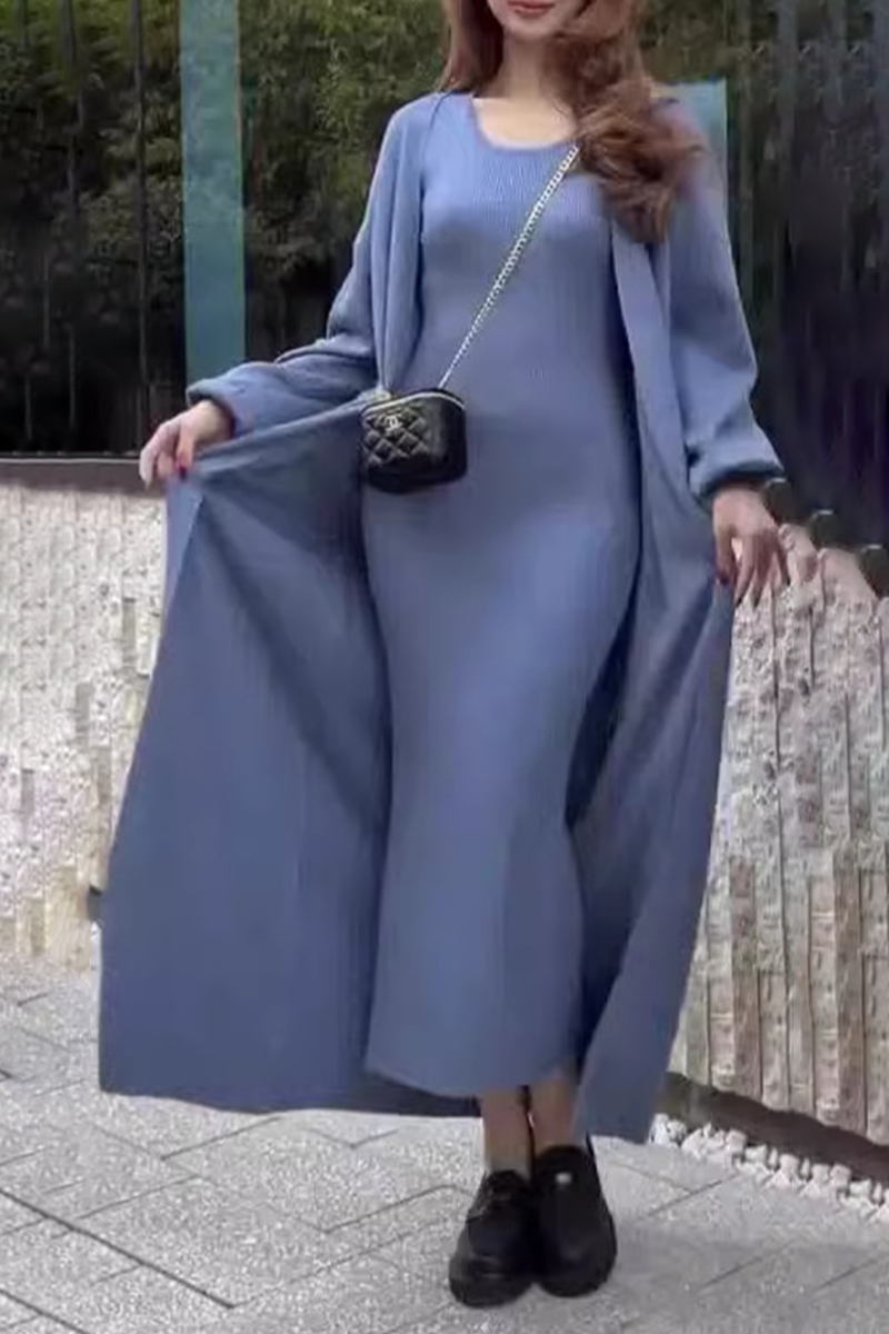 MILENA – CASUAL O-NECK LONG SLEEVE TWO-PIECE SET