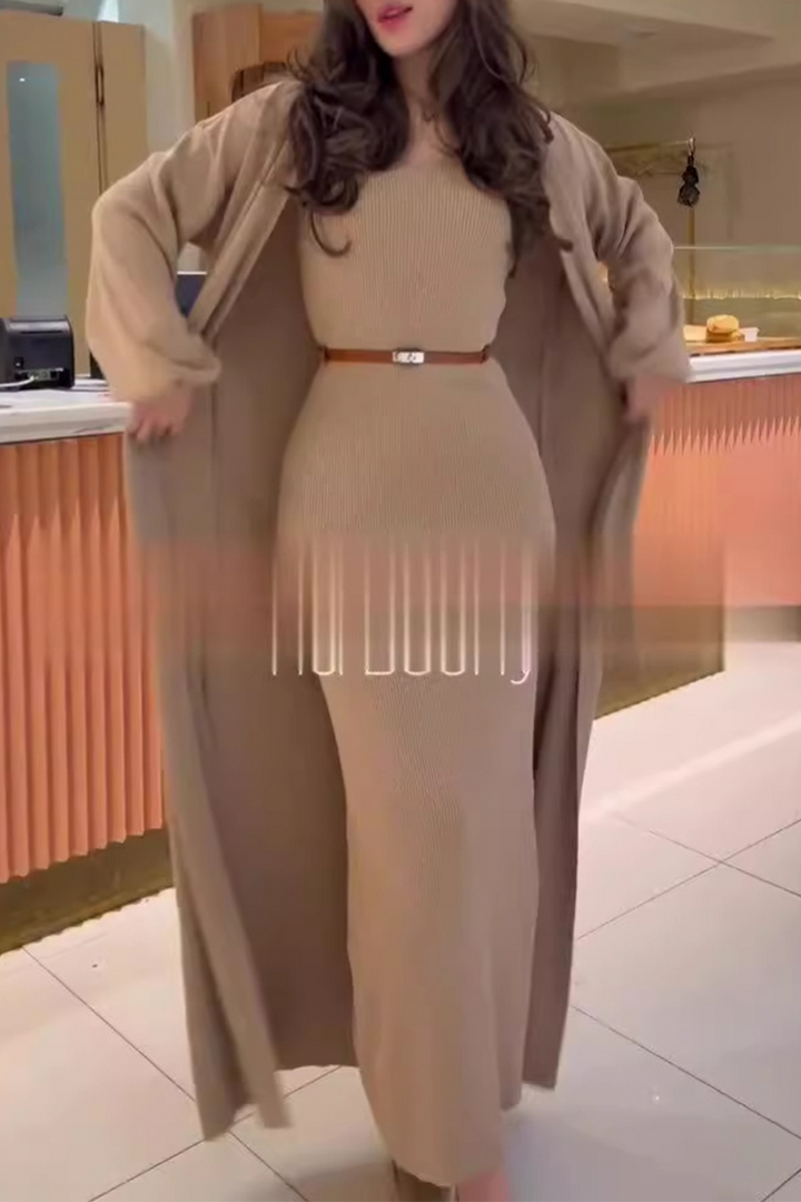 MILENA – CASUAL O-NECK LONG SLEEVE TWO-PIECE SET