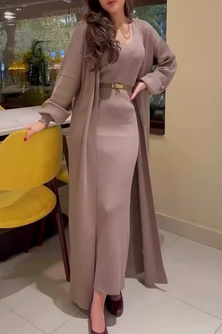 MILENA – CASUAL O-NECK LONG SLEEVE TWO-PIECE SET