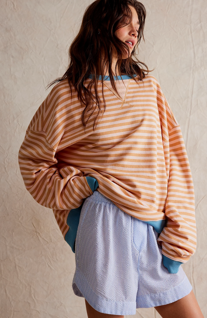 ELVA– STRIPED OVERSIZED SWEATER