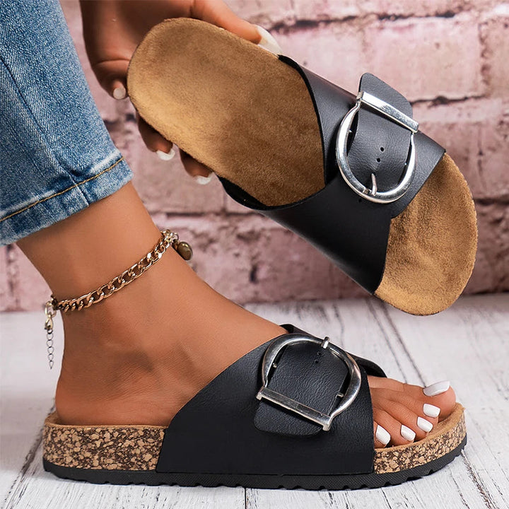 Bellevue - Buckle Mule Slide