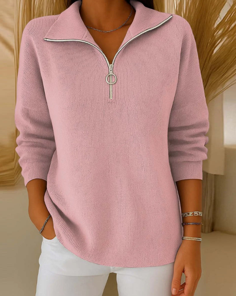 Half-Zip Fashion Sweater