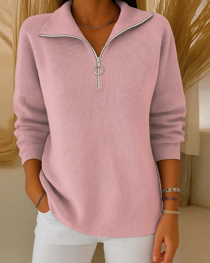 Half-Zip Fashion Sweater