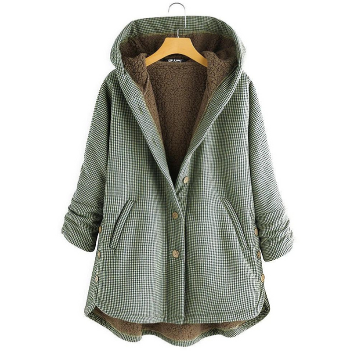 Dulce - Checked Hooded Coat
