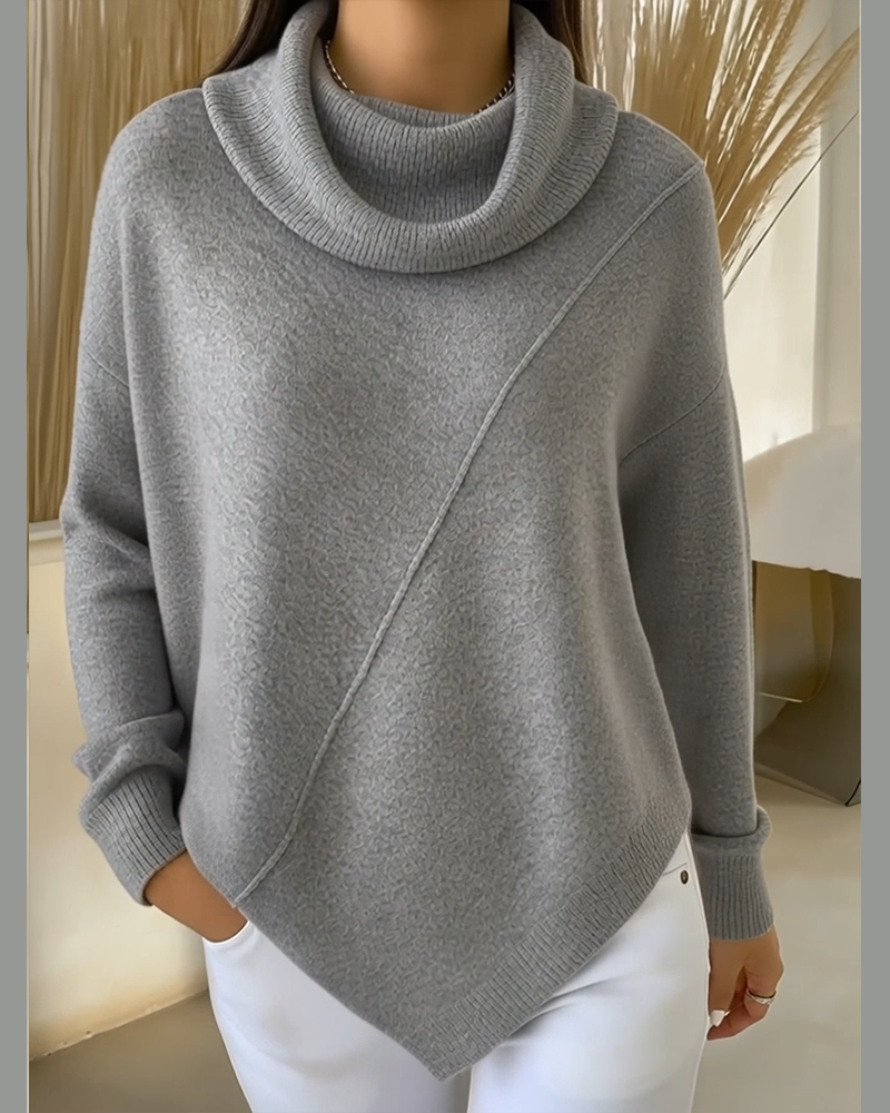 Asymmetric Neck Sweater