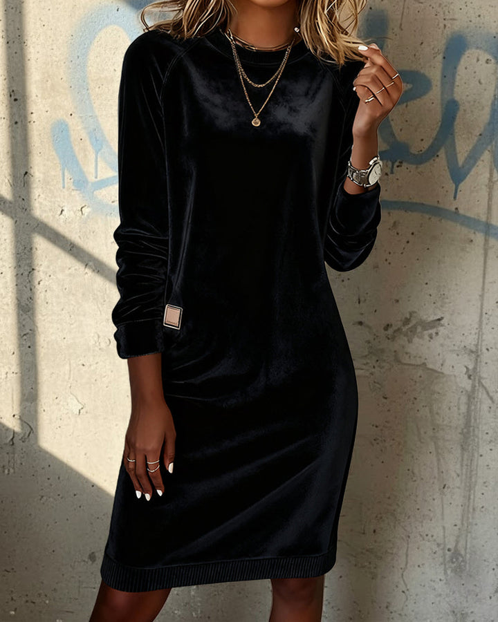 Dress Modern Round Neck Long Sleeve
