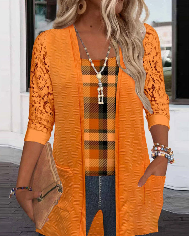 Top Med Faux Tartan Design