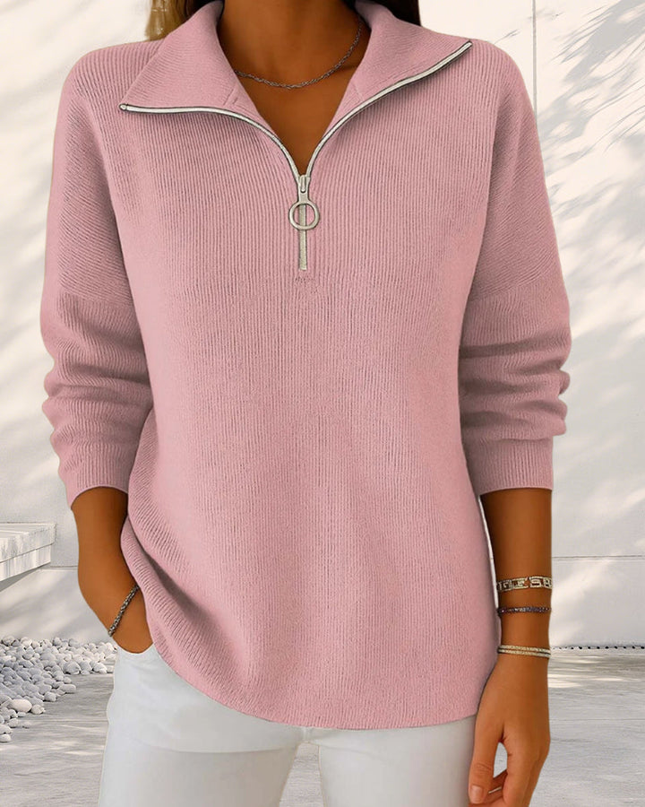 Half-Zip Fashion Sweater