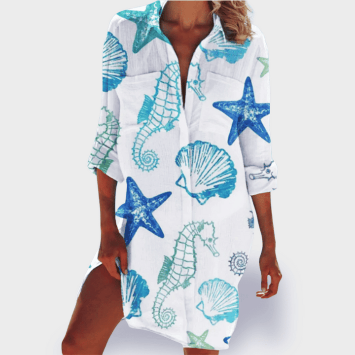 Tessa – Vibrant Summer Print Shirt