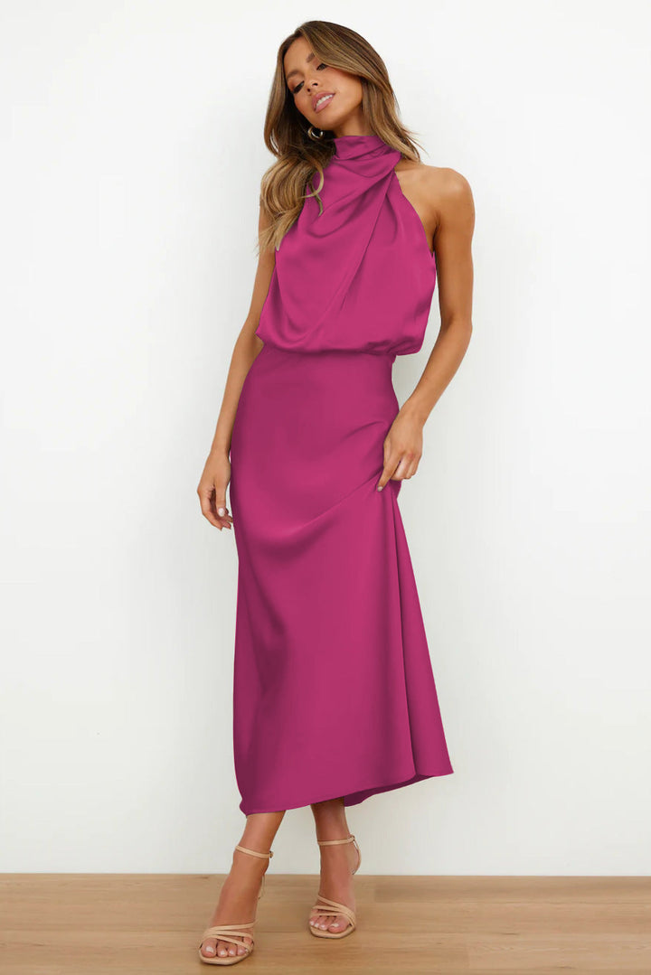 NAYLIRA – MIDI DRESS WITH OFF-THE-SHOULDER DESIGN