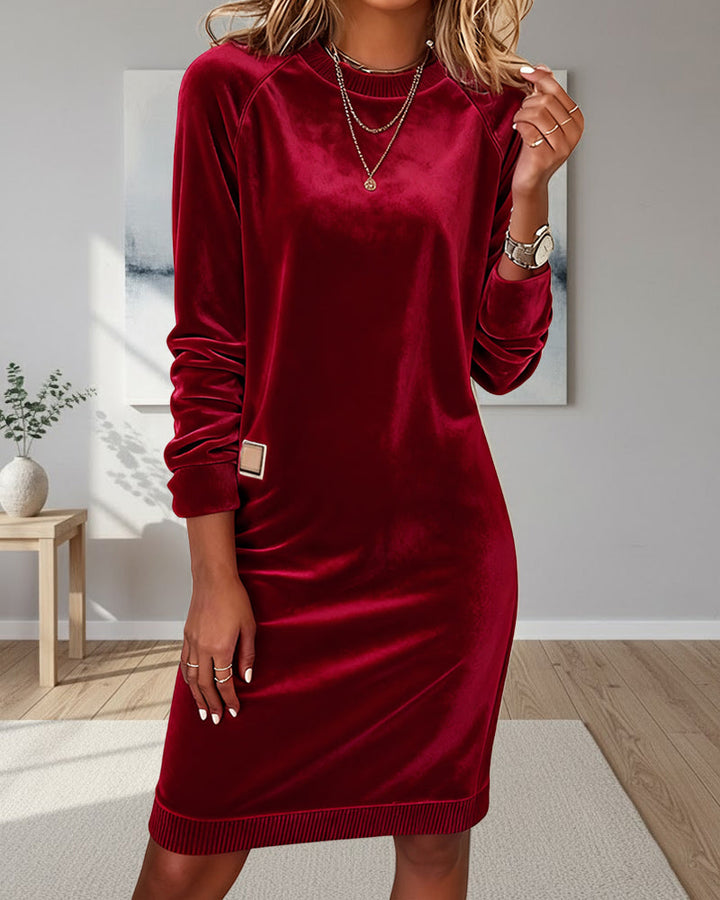 Dress Modern Round Neck Long Sleeve