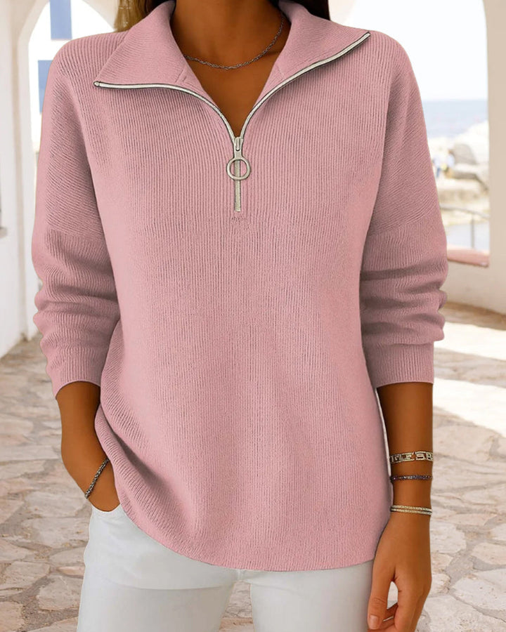 Half-Zip Fashion Sweater