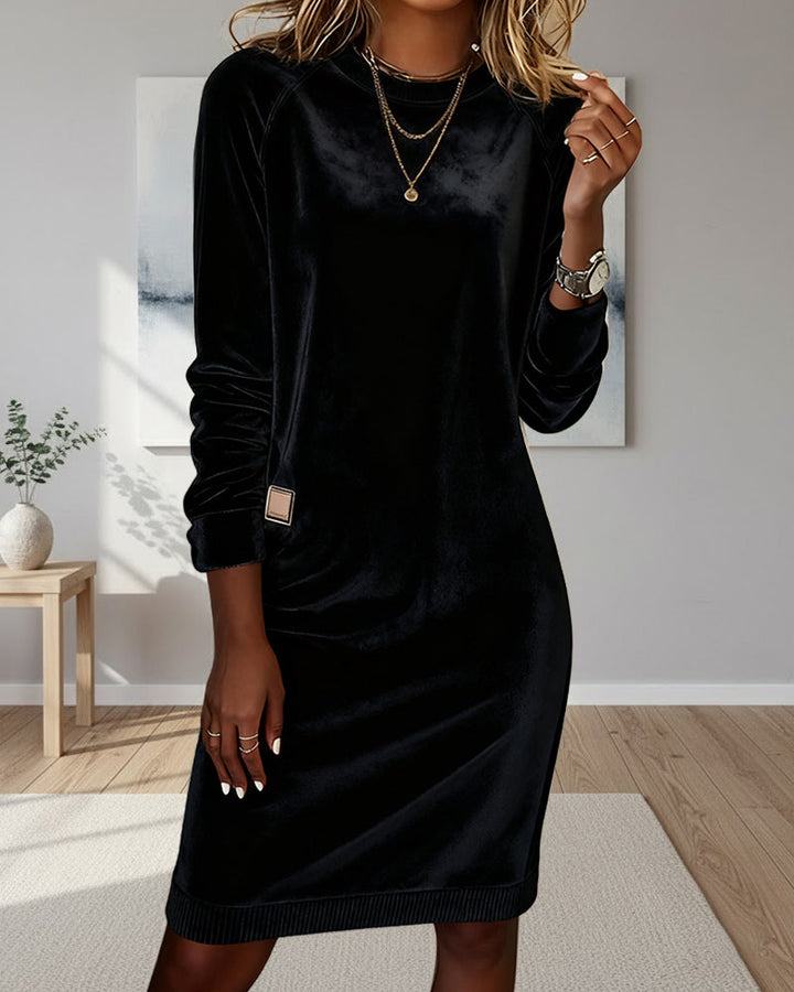 Dress Modern Round Neck Long Sleeve