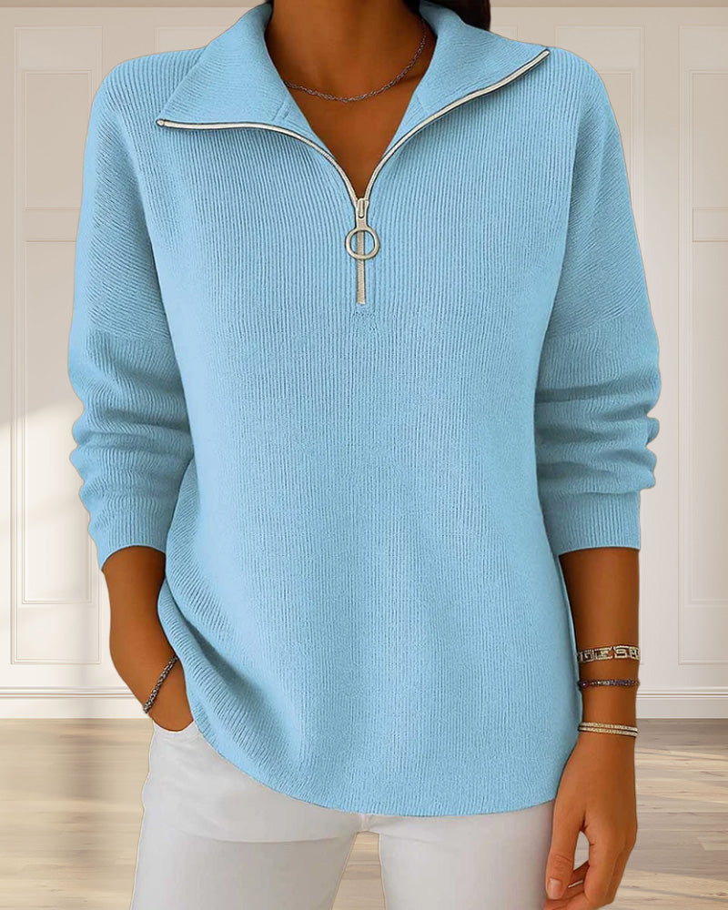Half-Zip Fashion Sweater