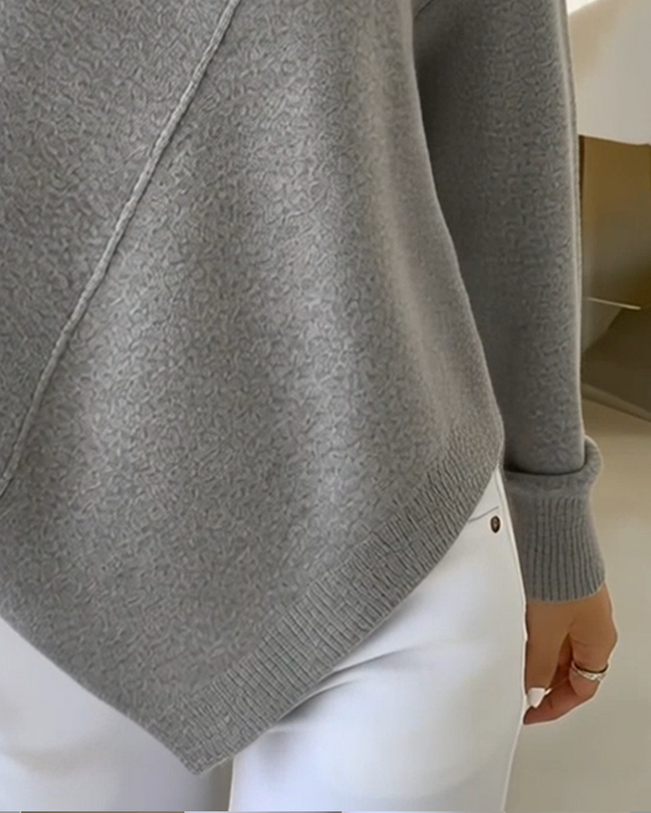 Asymmetric Neck Sweater