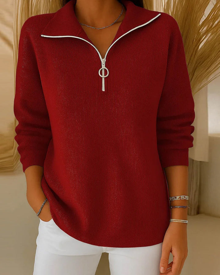Half-Zip Fashion Sweater