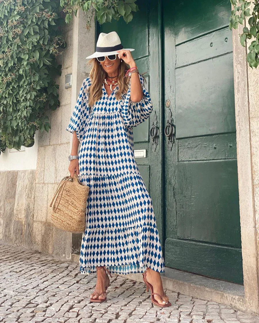 Elin - Boho Maxi Cotton Dress