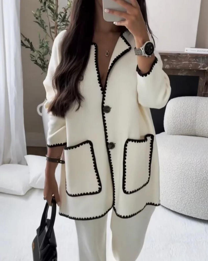 ZIREYA – CONTRAST TRIM ENSEMBLE SET