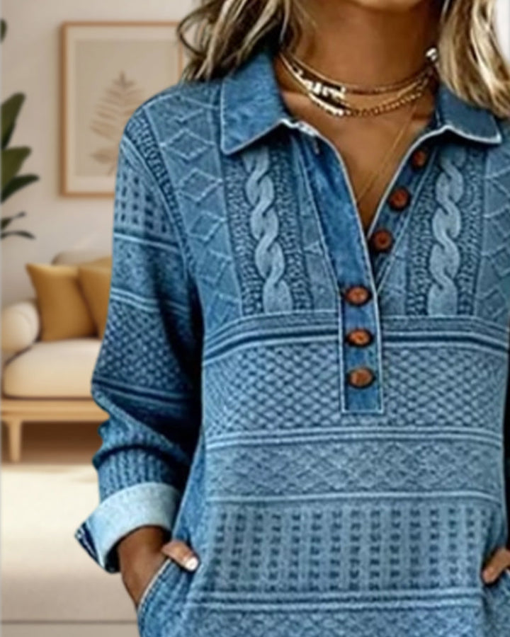 Dress Modern Half Button Flip