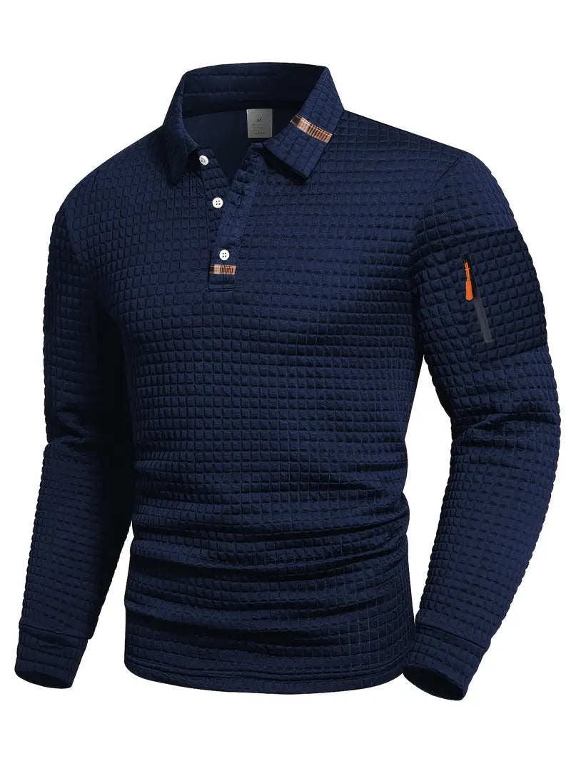 EPHRAIM – TEXTURED POLO SHIRT