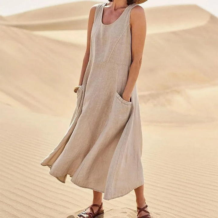 LYSARA – SUMMER LINEN DRESS