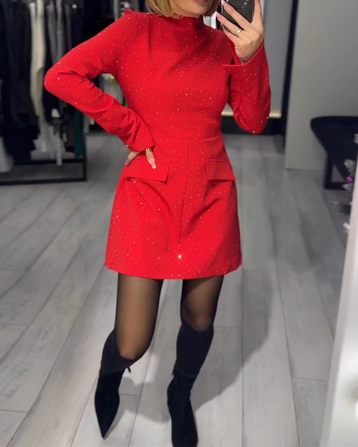 Elegant Dress with Discreet Glitter