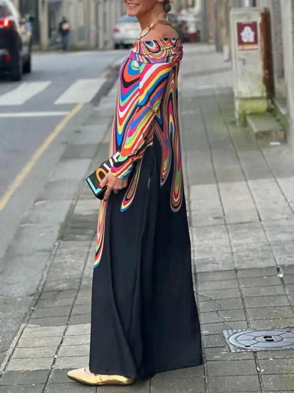 HYACINTH - CLASSIC MULTICOLOR MAXI DRESS