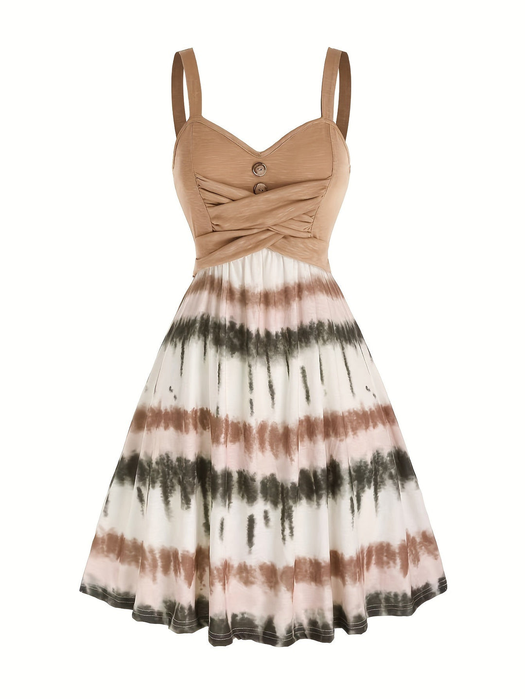 Gisele - Comfortable Tie-Dye Sleeveless Summer Dress