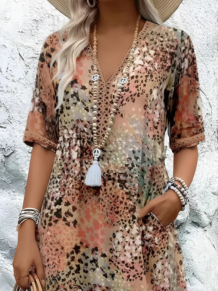 Isabella – Vibrant Mid Length Dress