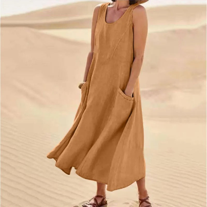 LYSARA – SUMMER LINEN DRESS