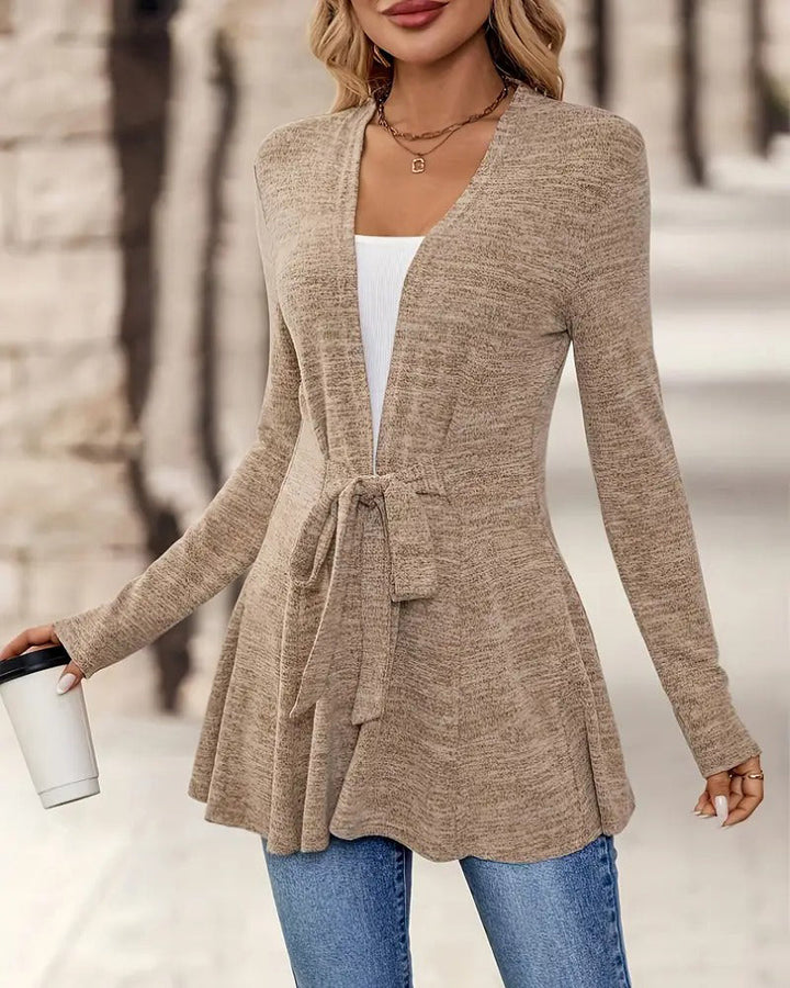 Solid Color Long Sleeve Casual Fashion Cardigan