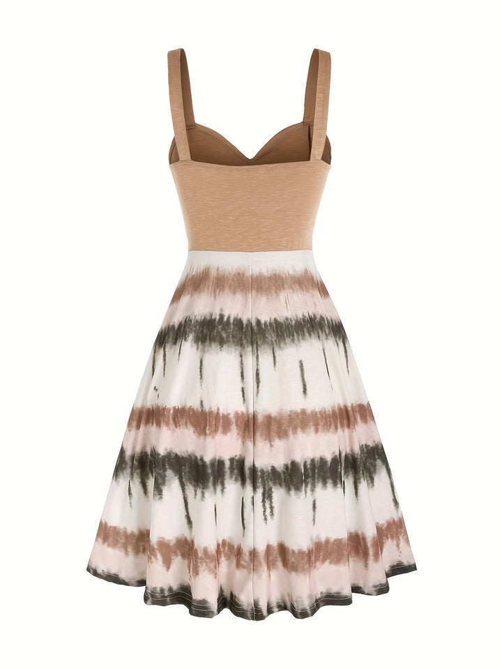 Gisele - Comfortable Tie-Dye Sleeveless Summer Dress