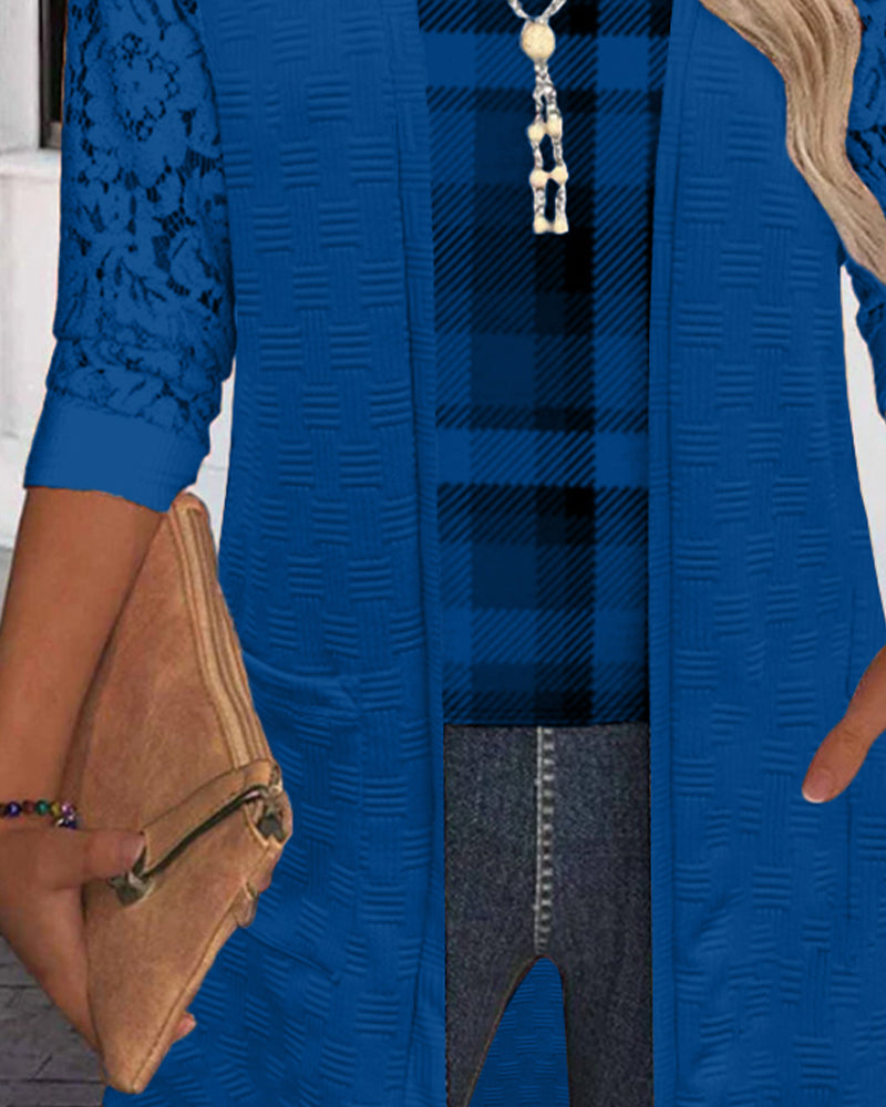 Top Med Faux Tartan Design