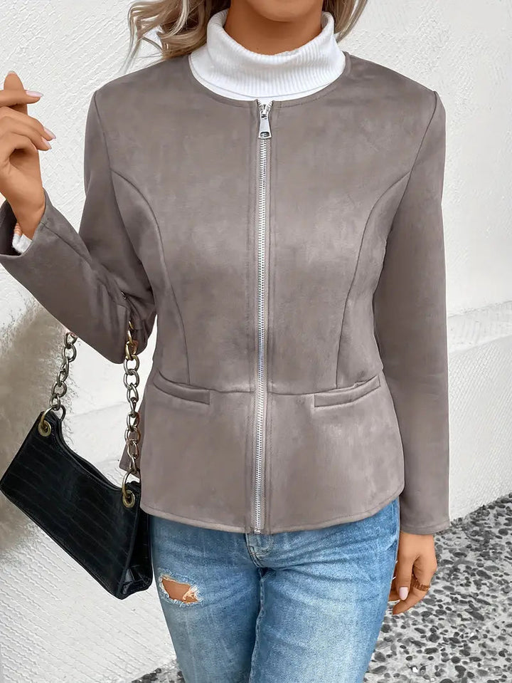 Thalia – Roksana Jacket With Zipper