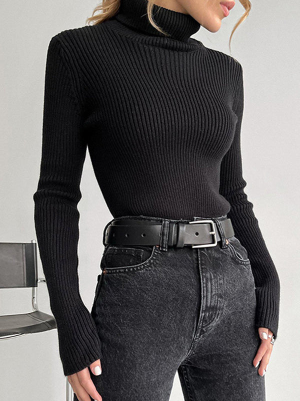 Celeste - Ribbed Turtleneck Sweater