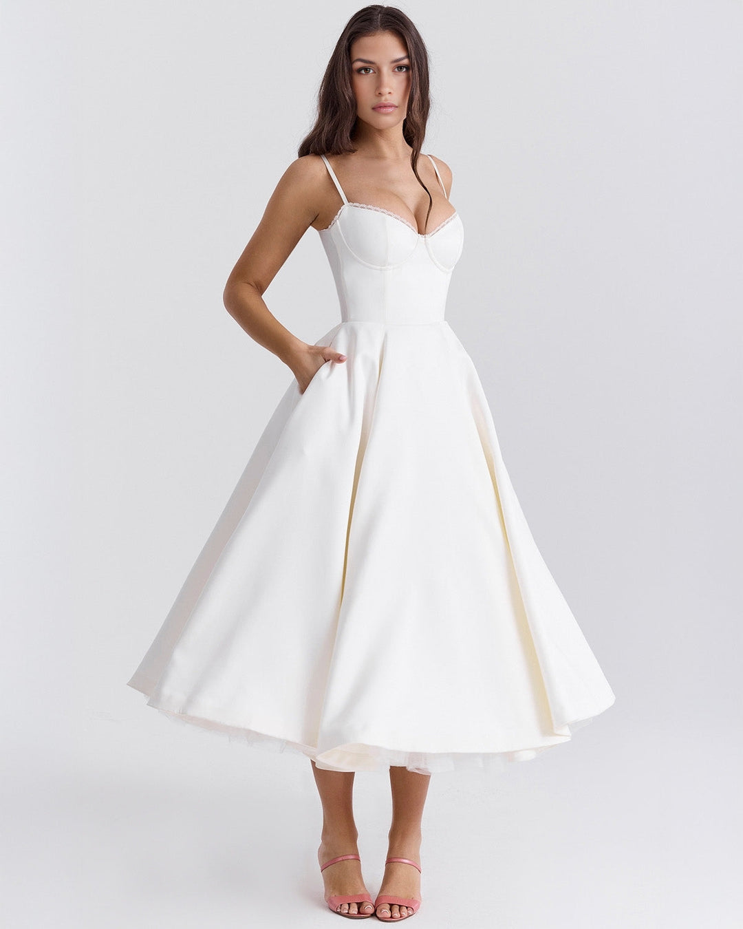 Ophira - Classy Corset Midi Dress