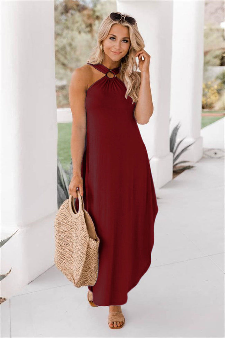 RENATA – HALTER MAXI DRESS