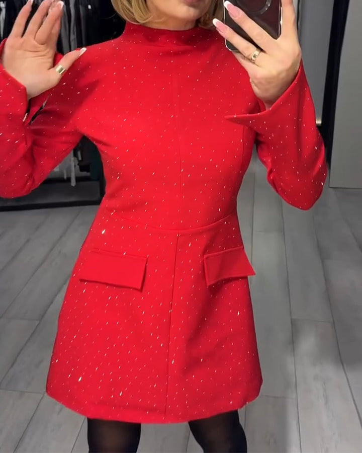 Elegant Dress with Discreet Glitter