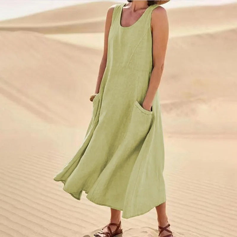 LYSARA – SUMMER LINEN DRESS