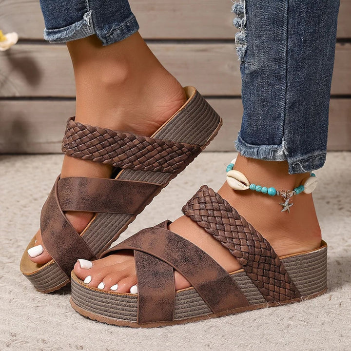 Abigail – Orthopedic Leather Strap Sandals