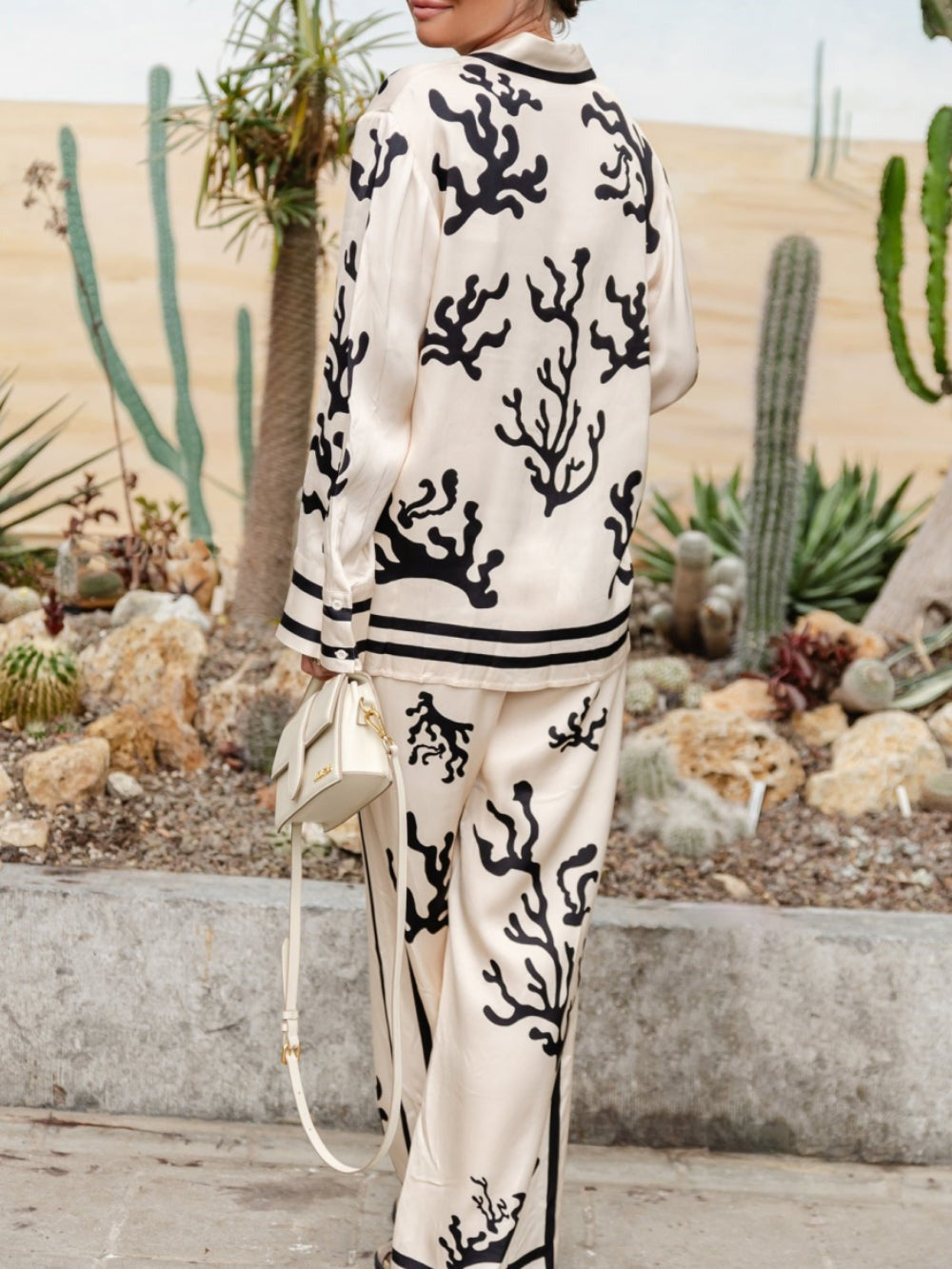 Emma - Stylish Silk Pajama Set