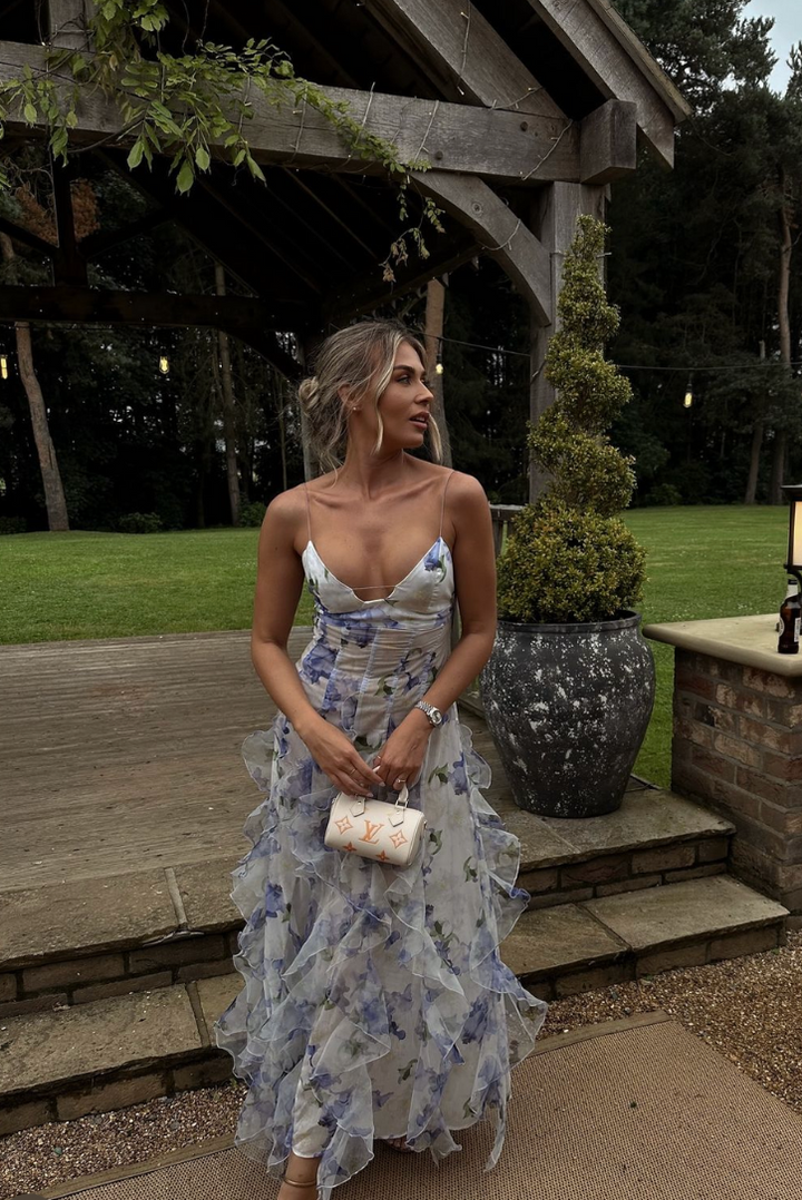 ODESSA – TRENDY RUFFLE STRAPPY MAXI DRESS