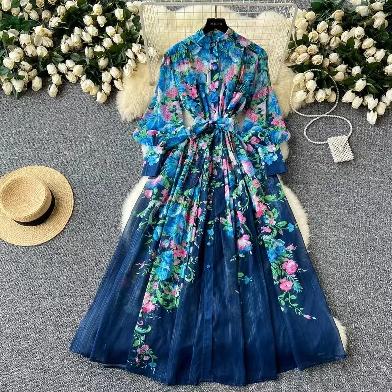 AURALIE – BOHO FLORAL SUMMER DRESS