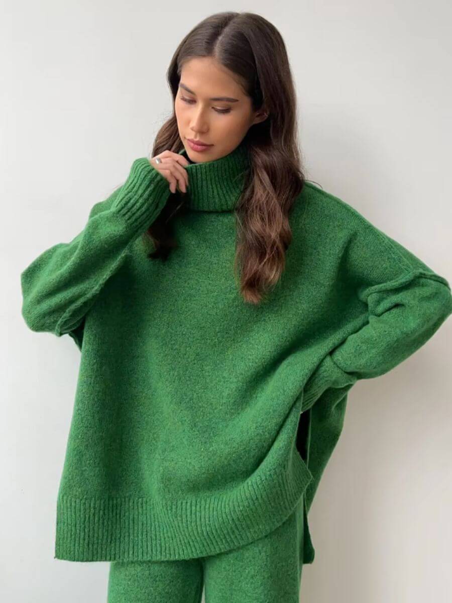 Anne - Turtleneck Knit Set