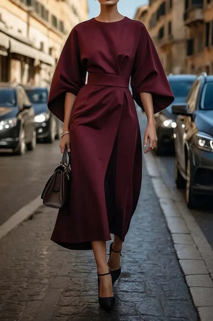 JULIETTE - STYLISH BELTED DRESS LOOK