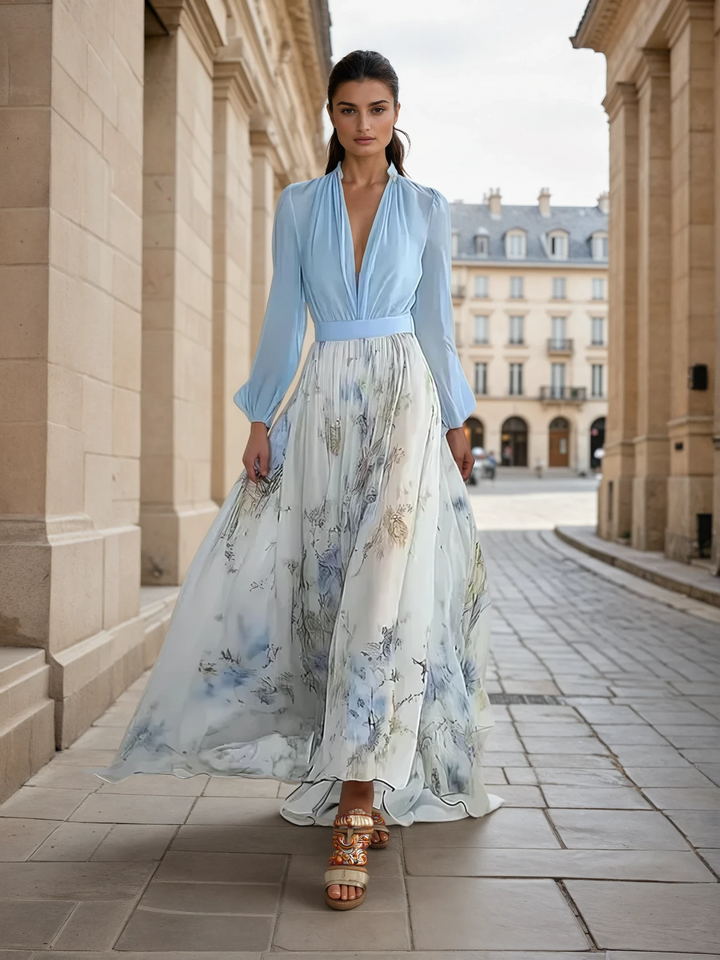 Zara - Elegant Floral Maxi Dress