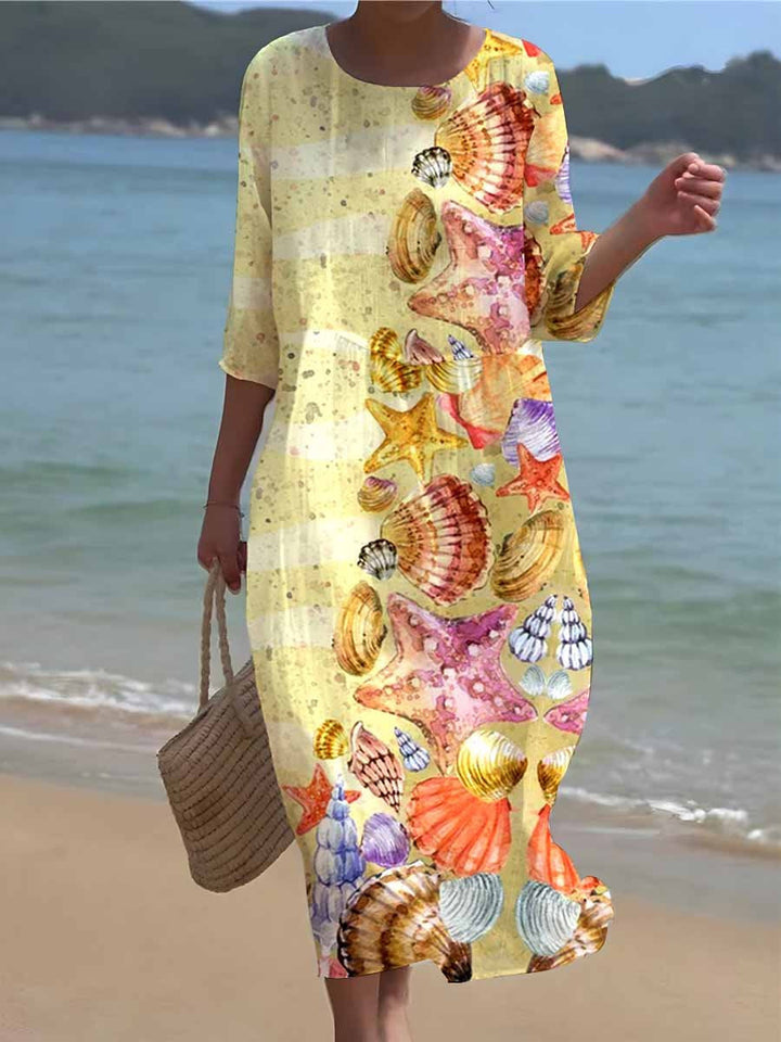 ZEVELYNE – FLORAL PRINTED MIDI DRESS